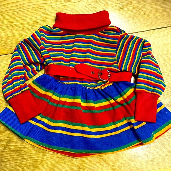 Vintage Toddler Turtleneck Dress - Picture 1 of 4